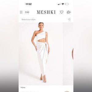 Meshki - stunning one shoulder wrap dress! SIZE XXXL (3x)